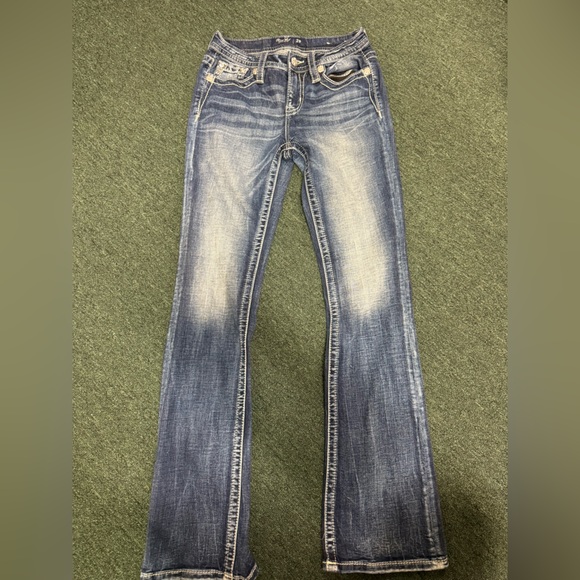 Miss Me Mid-Rise Tailored Boot Jeans size 26 - Picture 2 of 5